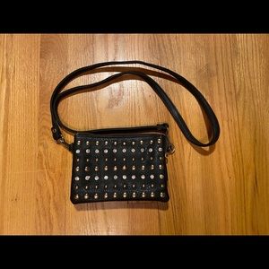 Studded cross body bag